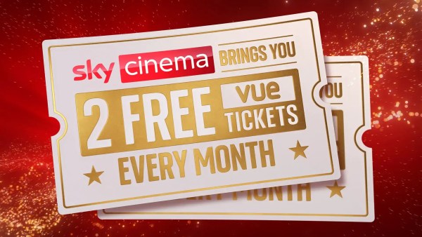 Sky Cinema offers two FREE Vue cinema tickets every month