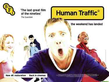Bfi Human Traffic Quad Poster Art Sml Rsx2